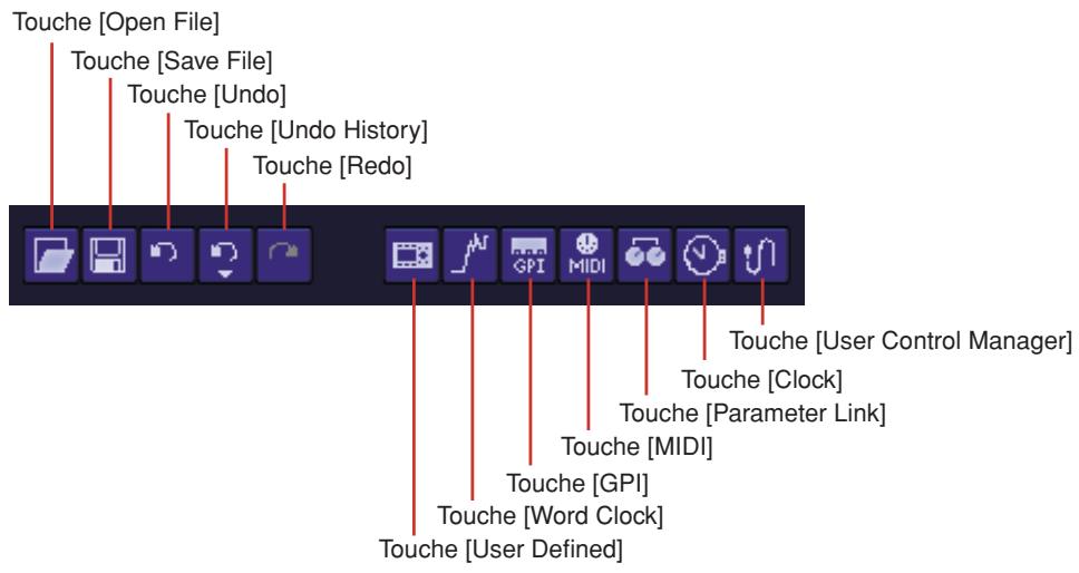 YAMAHA DMEDESIGNER V1.2 - Barde menus - 1