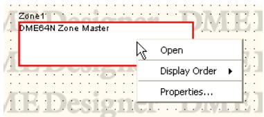 YAMAHA DMEDESIGNER V1.2 - ■ Menu contextuel Zone - 1