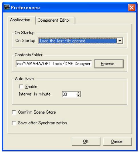 YAMAHA DMEDESIGNER V1.2 - Preférences - 1