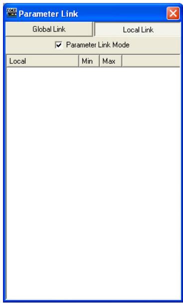 YAMAHA DMEDESIGNER V1.2 - Fenêtre Parameter Link - 2