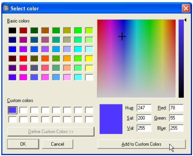 YAMAHA DMEDESIGNER V1.2 - ■ Enregistrement des couleurs créées - 2