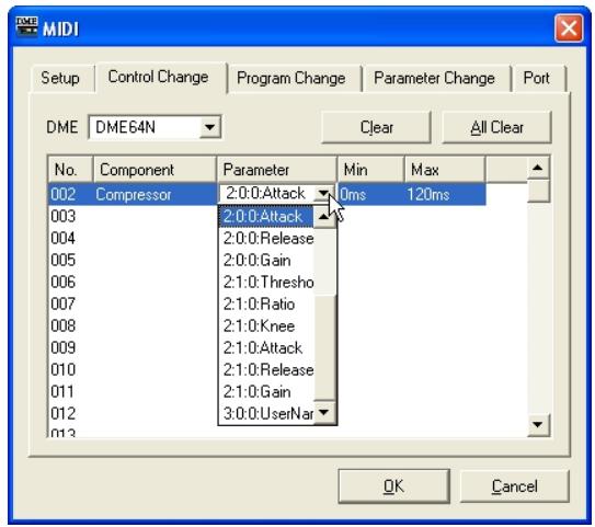 YAMAHA DMEDESIGNER V1.2 - Parameter - 1