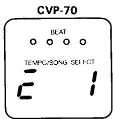 YAMAHA CVP-70-CVP-50 - Sélectionner le numéro du morceau à copier - 2