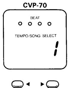 YAMAHA CVP-70-CVP-50 - Sélectionner un numéro de morceau - 1