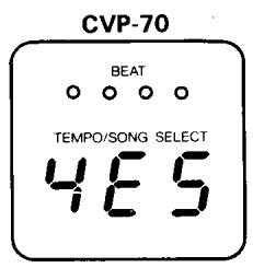 YAMAHA CVP-70-CVP-50 - Sélectionner le numéro du morceau à copier - 4