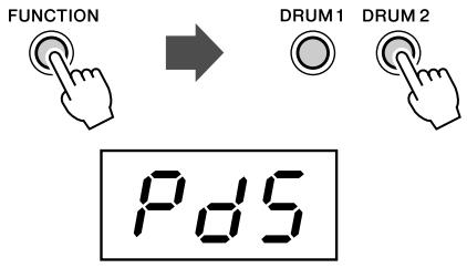 YAMAHA DD-65-YDD-60 - Entre la fonction de réglage de Pad Start - 1