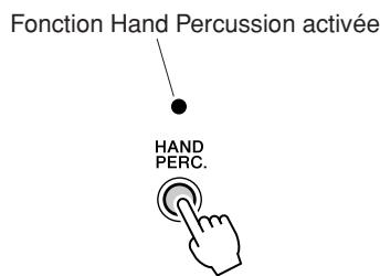 YAMAHA DD-65-YDD-60 - Activation/désactivation de la fonction Hand Percussion (Percussion à la main) - 1
