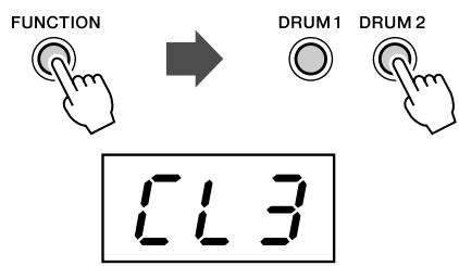 YAMAHA DD-65-YDD-60 - Réglage du volume du déclic - 1