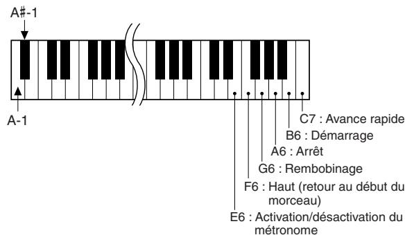 YAMAHA DGX-505-DGX-305 - Touches de commande à distance - 1