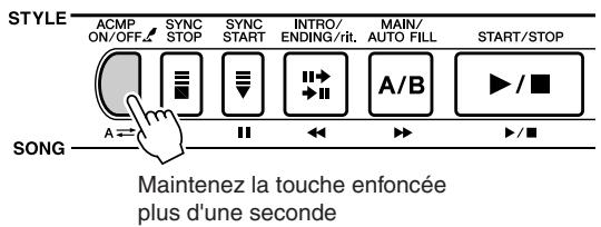 YAMAHA DGX-505-DGX-305 - Réglage du point de partage - 1