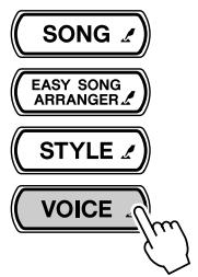 YAMAHA DGX-505-DGX-305 - Appuyez sur la touche [VOICE]. - 1