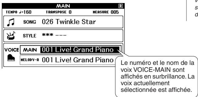 YAMAHA DGX-505-DGX-305 - Appuyez sur la touche [VOICE]. - 2