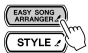 YAMAHA DGX-505-DGX-305 - Appuyez sur la touche [EASY SONG arranger] - 1