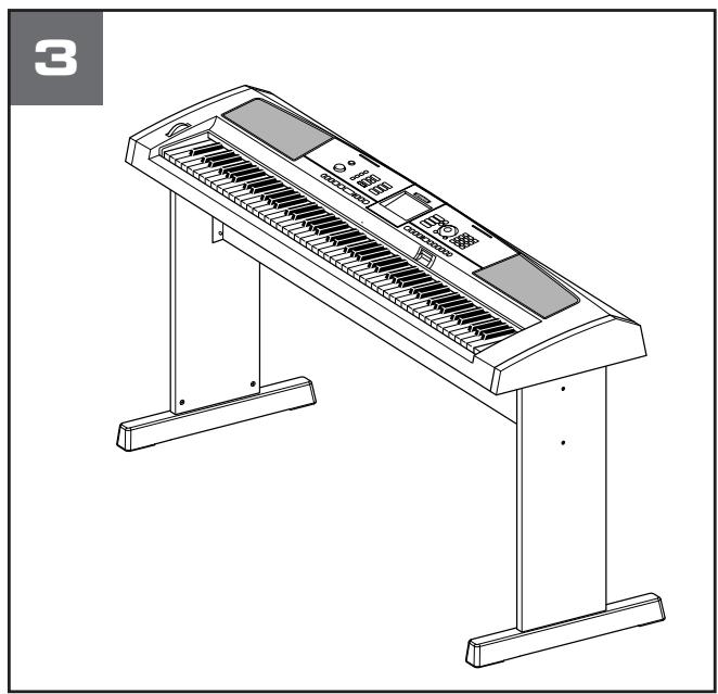 YAMAHA DGX-505-DGX-305 - Fixez les bases du pied - 2