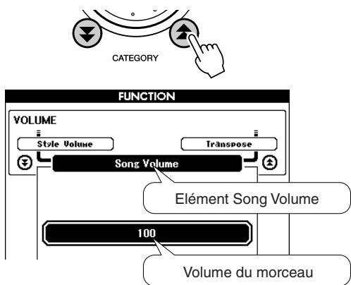YAMAHA DGX-505-DGX-305 - Volume du morceau - 3