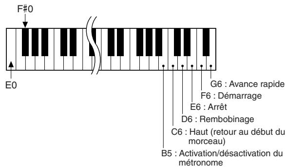 YAMAHA DGX-505-DGX-305 - Touches de commande à distance - 2