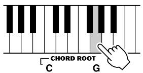 YAMAHA DGX-505-DGX-305 - Recherche d'accords à l'aide du dictionnaire d'accords - 2