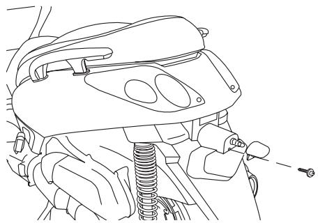 YAMAHA X-MAX 125 - Remplacement de l'ampoule d'éclairage de la plaque d'immatriculation - 1