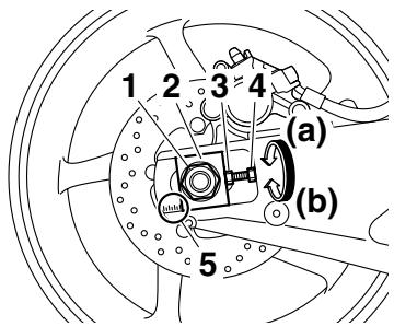 YAMAHA YZF-R1 - Réglage de la tension de la chaîne de transmission - 1