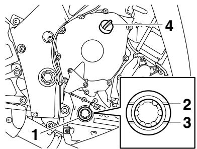 YAMAHA YZF-R1 - Contrôle du niveau d'huile moteur - 1