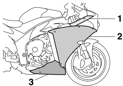 YAMAHA YZF-R1 - Dépose et repose des caches et carénages - 2