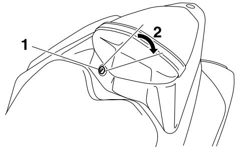 YAMAHA YZF-R1 - Dépose de la selle du passager - 1