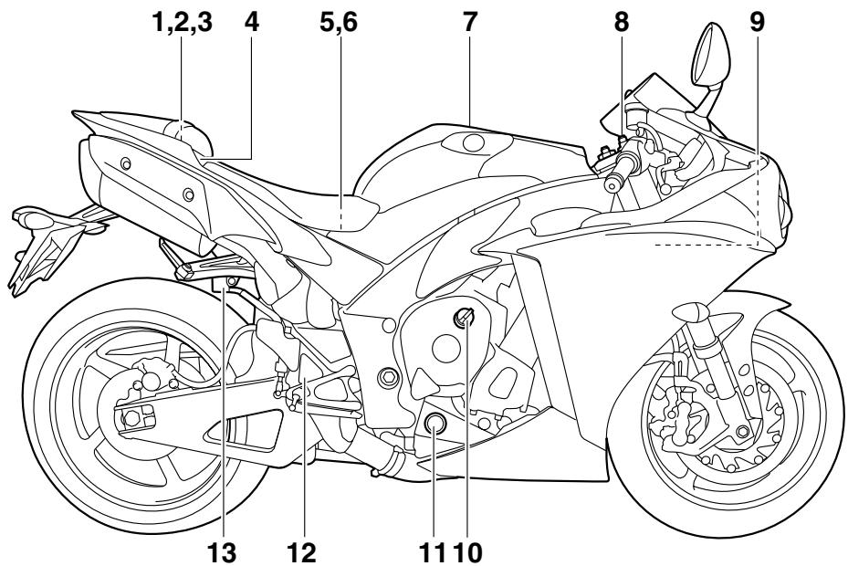 YAMAHA YZF-R1 - Vue droite - 1