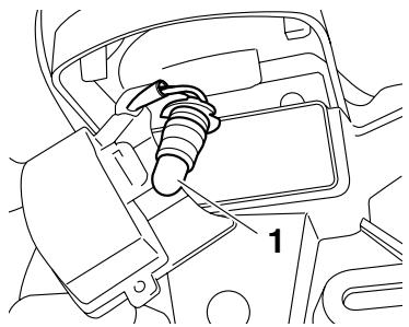 YAMAHA YZF-R1 - Remplacement de l'ampoule d'éclairage de la plaque d'immatriculation - 2