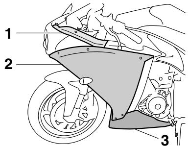 YAMAHA YZF-R1 - Dépose et repose des caches et carénages - 1