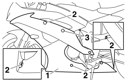 YAMAHA YZF-R6-2009 - Dépose et repose des caches et carénages - 4