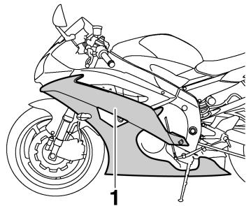 YAMAHA YZF-R6-2009 - Dépose et repose des caches et carénages - 1