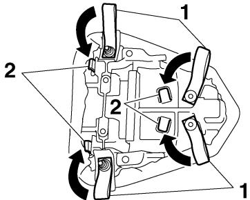 YAMAHA YZF-R6-2009 - Supports de sangle de fixation des bagages - 1