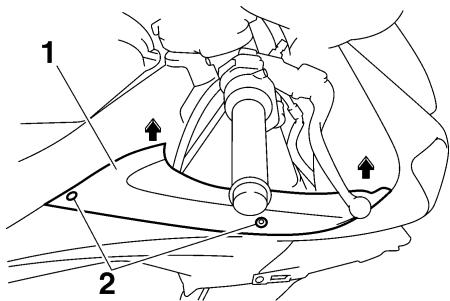 YAMAHA YZF-R6-2009 - Dépose d'un cache - 1