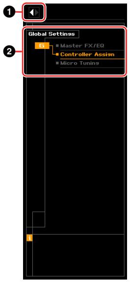 YAMAHA MOTIF XF7 EDITOR - Section Parameter Category (lorsque le mode Voice/Song/Pattern est réglé sur « Voice ») - 3