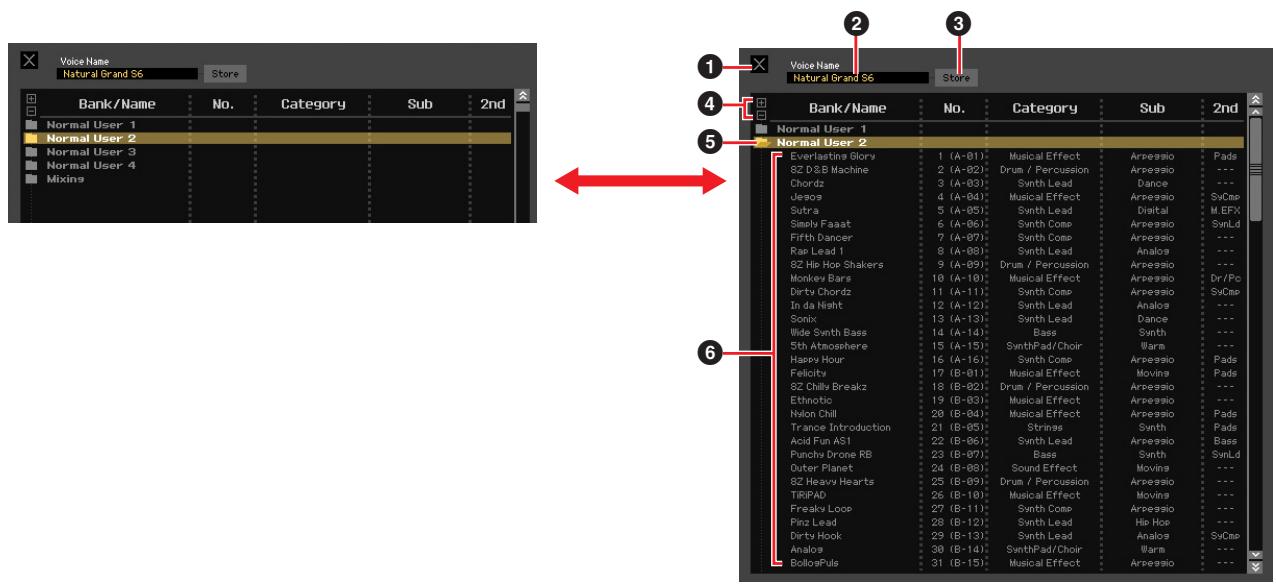 YAMAHA MOTIF XF7 EDITOR - Store Voice - 1
