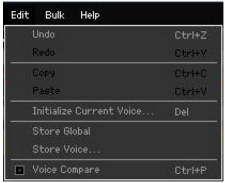 YAMAHA MOTIF XF7 EDITOR - Menu [Edit] - 1