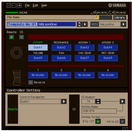 YAMAHA S70 XS REMOTE EDITOR - Lancez S90 XS/S70 XS Remote Editor en sélectionnant [Démarrer] → Tous les programmes → [Yamaha S90 XS _ S70 XS Remote Editor] → [Yamaha S90 XS _ S70 XS Remote Editor]. - 2