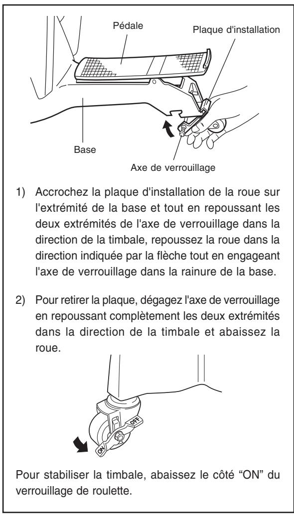 YAMAHA TP-7000 - Déplacement et installation de votre timbale - 2