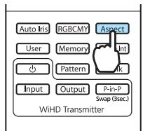 EPSON EH-TW5910 - Basculement de l'écran entre le mode large et le mode zoom (aspect) - 2