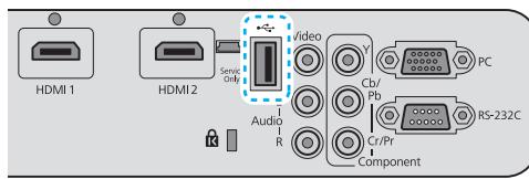 EPSON EH-TW5910 - Connexion de périphériques USB - 1