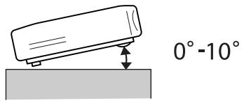 EPSON EH-TW5910 - Angle d'inclinaison - 1