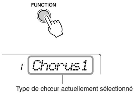 YAMAHA YPT-320 - Application de la fonction chorus - 1