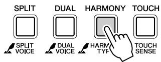 YAMAHA YPT-320 - Application de la fonction harmony - 1