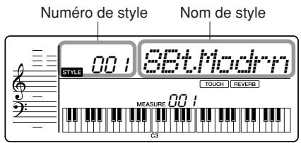 YAMAHA YPT-320 - Appuyez sur la touche [STYLE] - 2