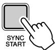 YAMAHA YPT-320 - Activez SYNC START (début synchronisé). - 1