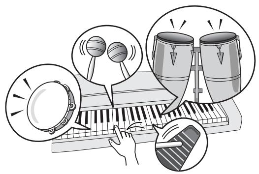 YAMAHA YPT-320 - Reproduction de la voix drum kit - 1
