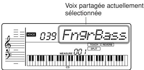 YAMAHA YPT-320 - Sélection d'une voix partagée - 1