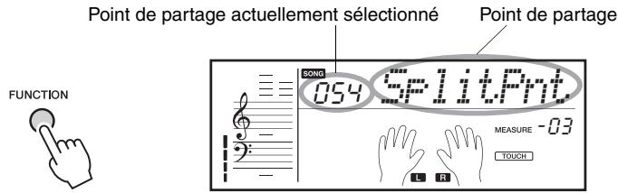 YAMAHA EZ-220 - Détermination du point de partage - 2