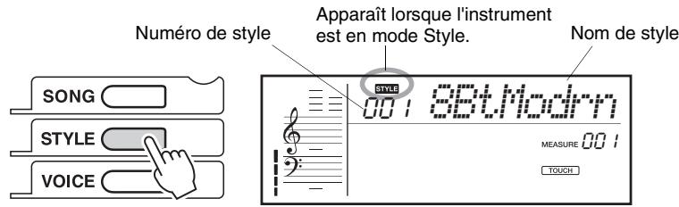 YAMAHA EZ-220 - Appuyez sur la touche [STYLE] - 1