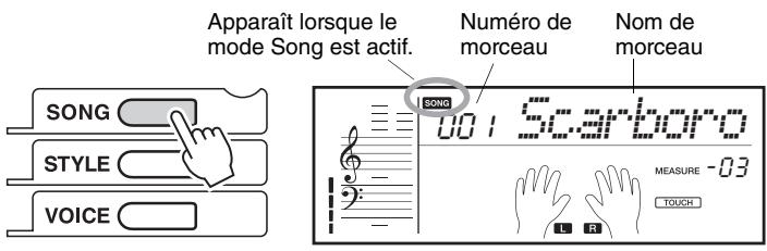YAMAHA EZ-220 - Appuyez sur la touche [SONG] - 1